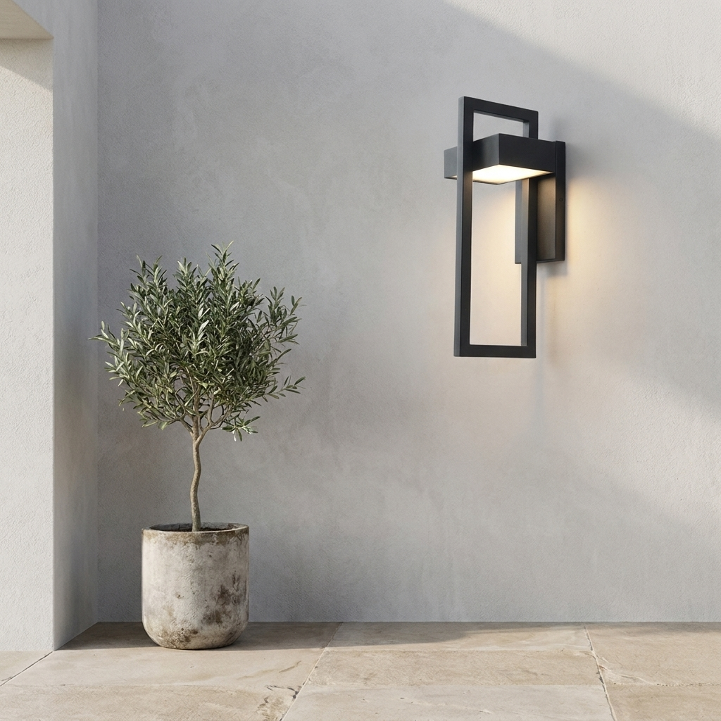 Geometric Outdoor Wall Light