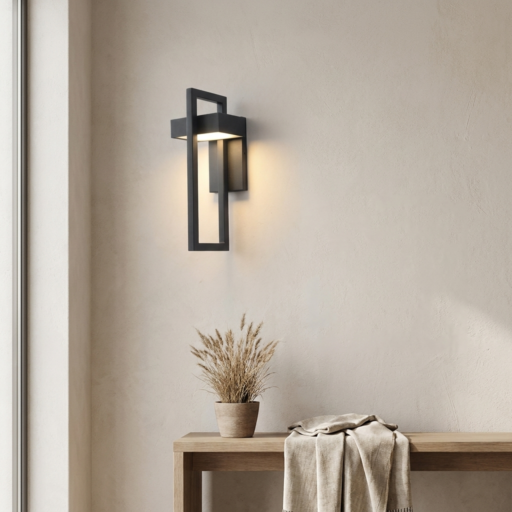 Geometric Outdoor Wall Light