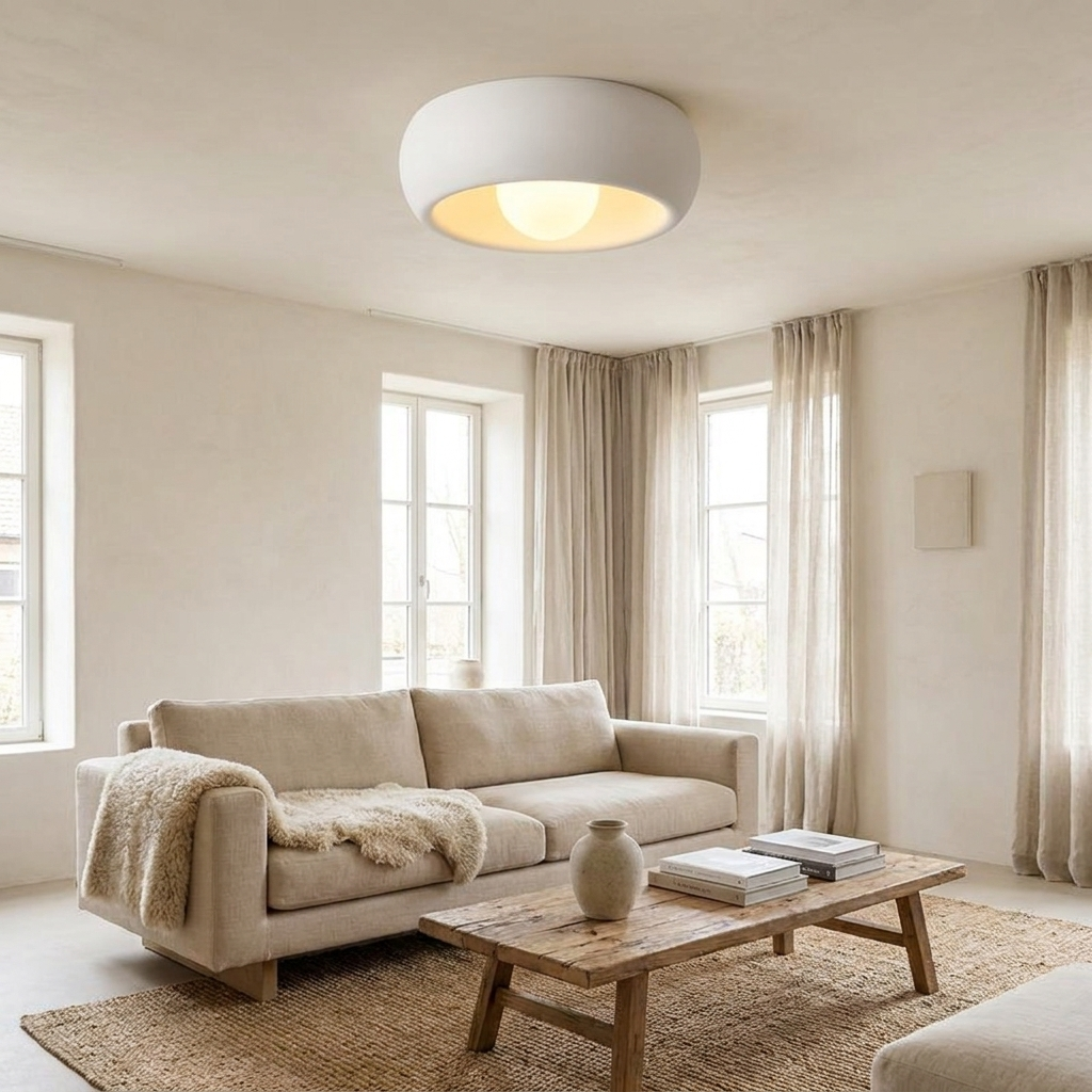 Minimalist Flush Mount Ceiling Light lifestyle