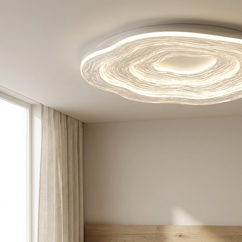 Ripple Collection Flush Mount Ceiling Light - lifestyle 2