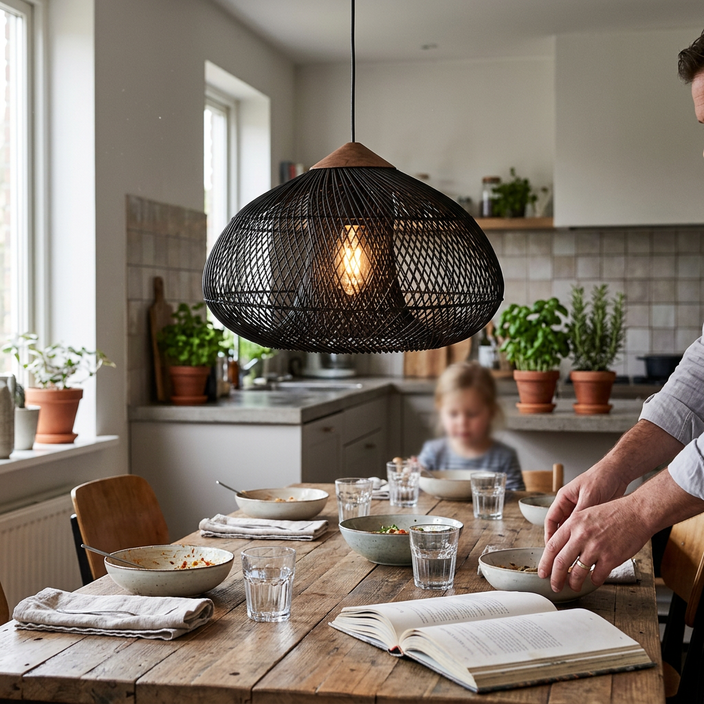 Artisan Rattan Pendant Light