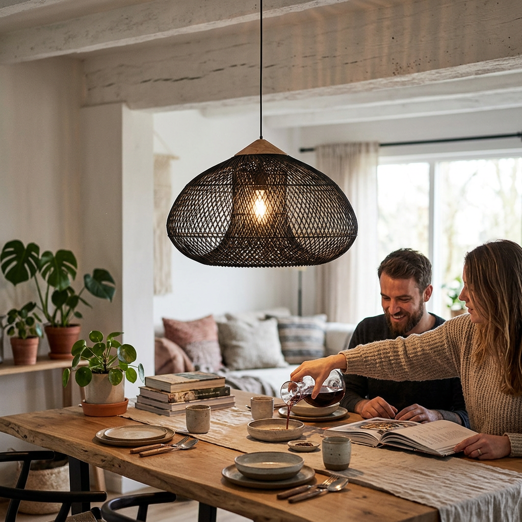 Artisan Rattan Pendant Light