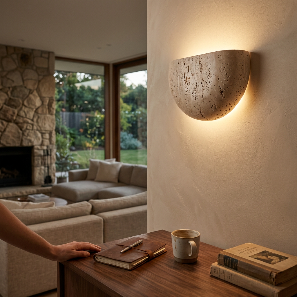 Minimalist Half Bowl Wall Light