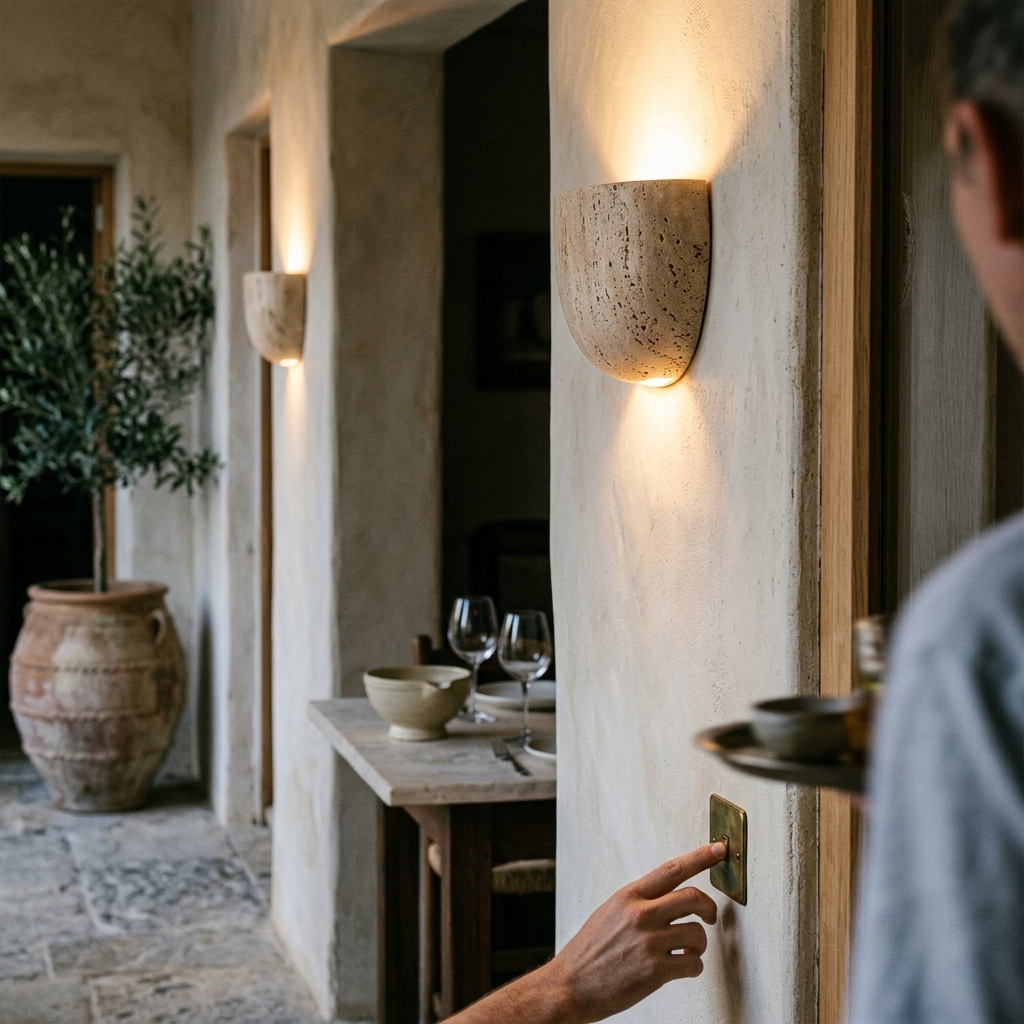 Minimalist Half Bowl Wall Light