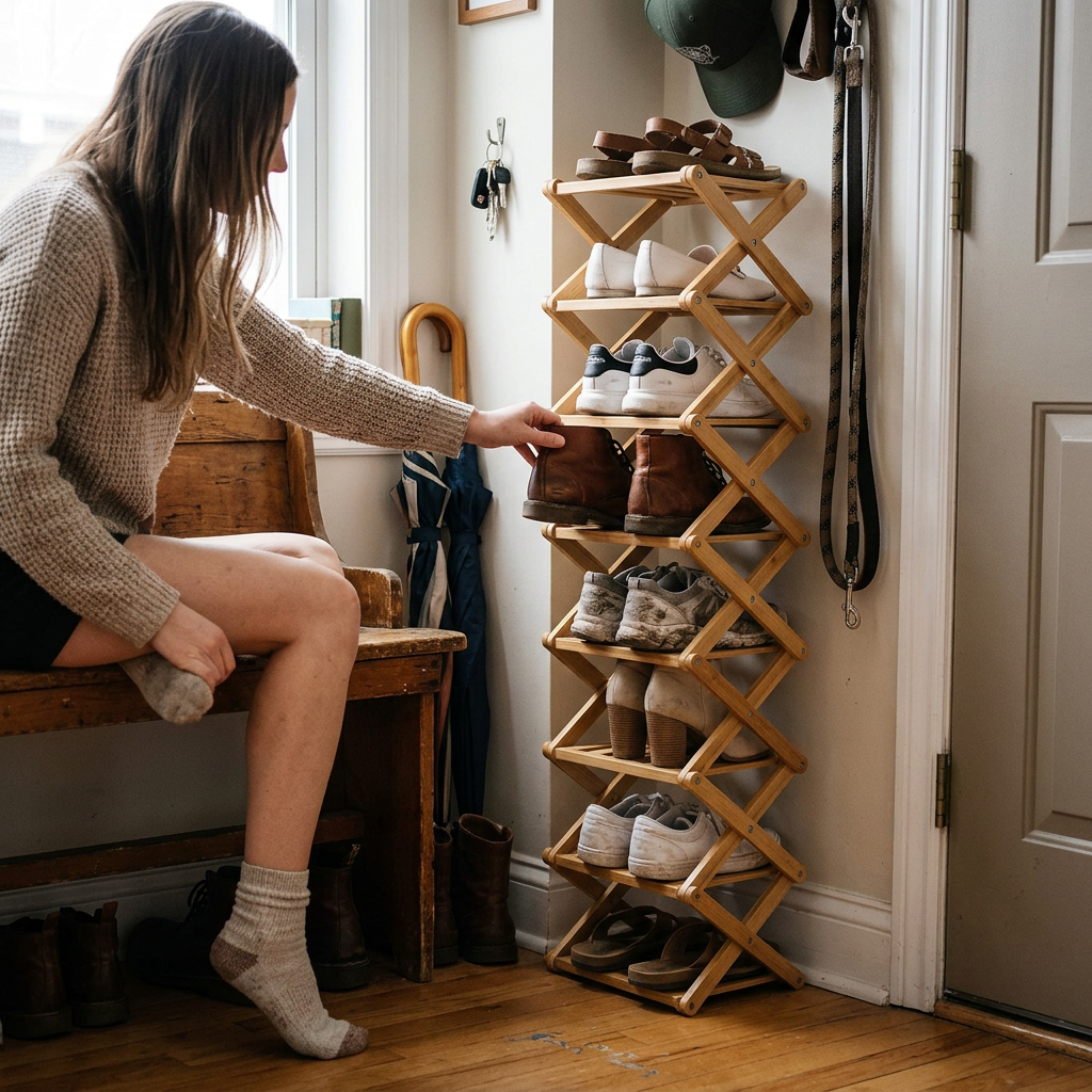 Eco-Friendly Bamboo Storage Rack
