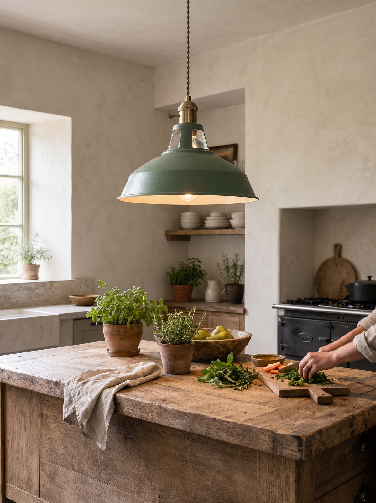 Modern glossy pendant light, suspended in style