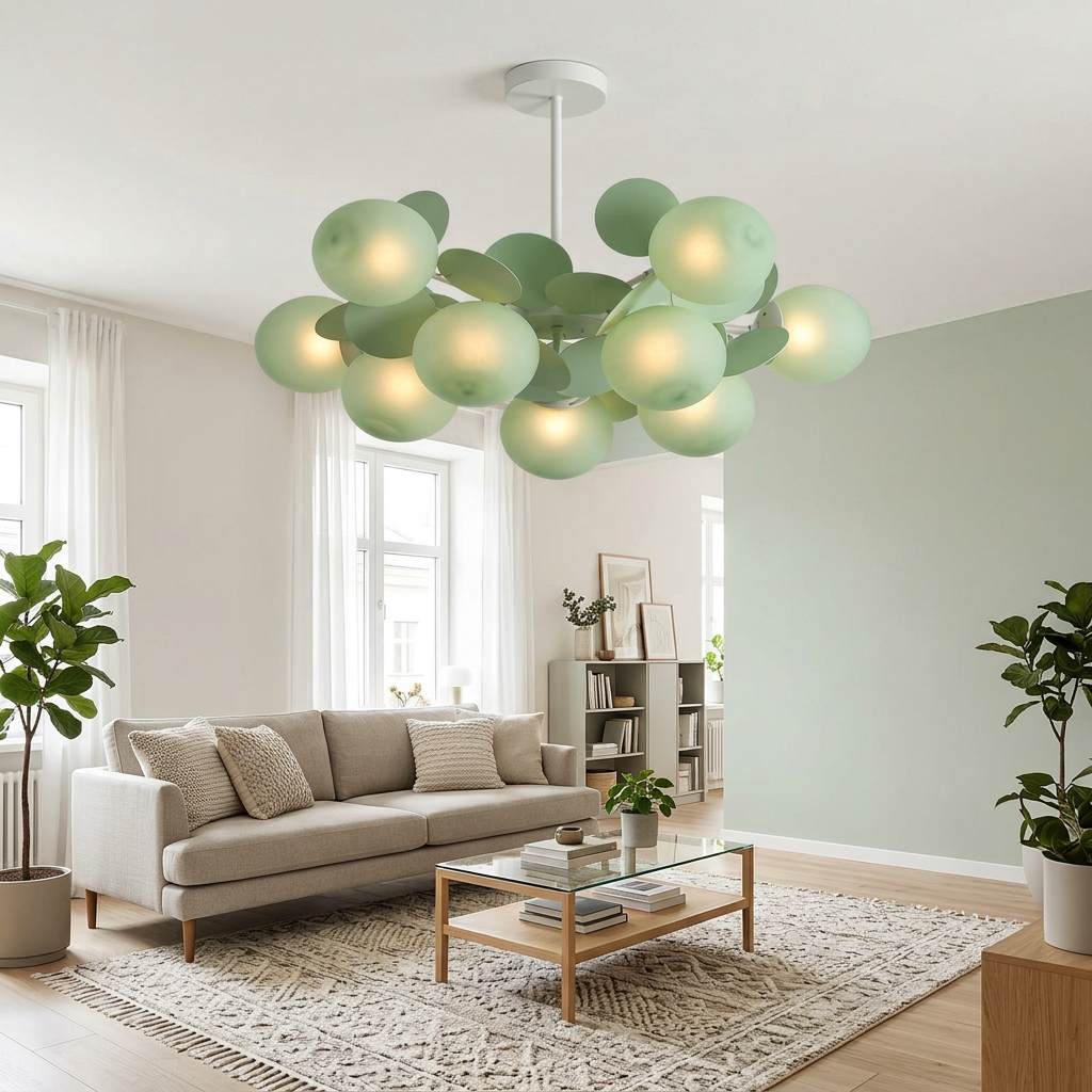 green glass spheres