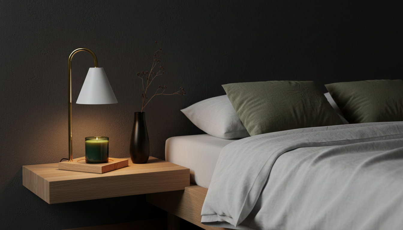 LuminaFlame | Candle Warmer Lamp with Adjustable Brightness for Safe, Cozy Ambiance