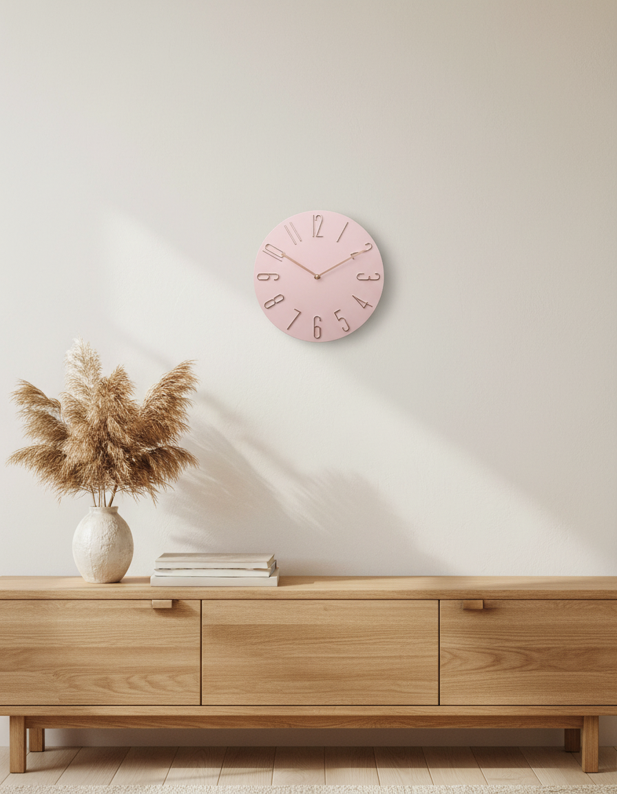 Timeless Elegance | Modern Wall Clock with Silent Mechanism | Minimalist Decor for Home and Office