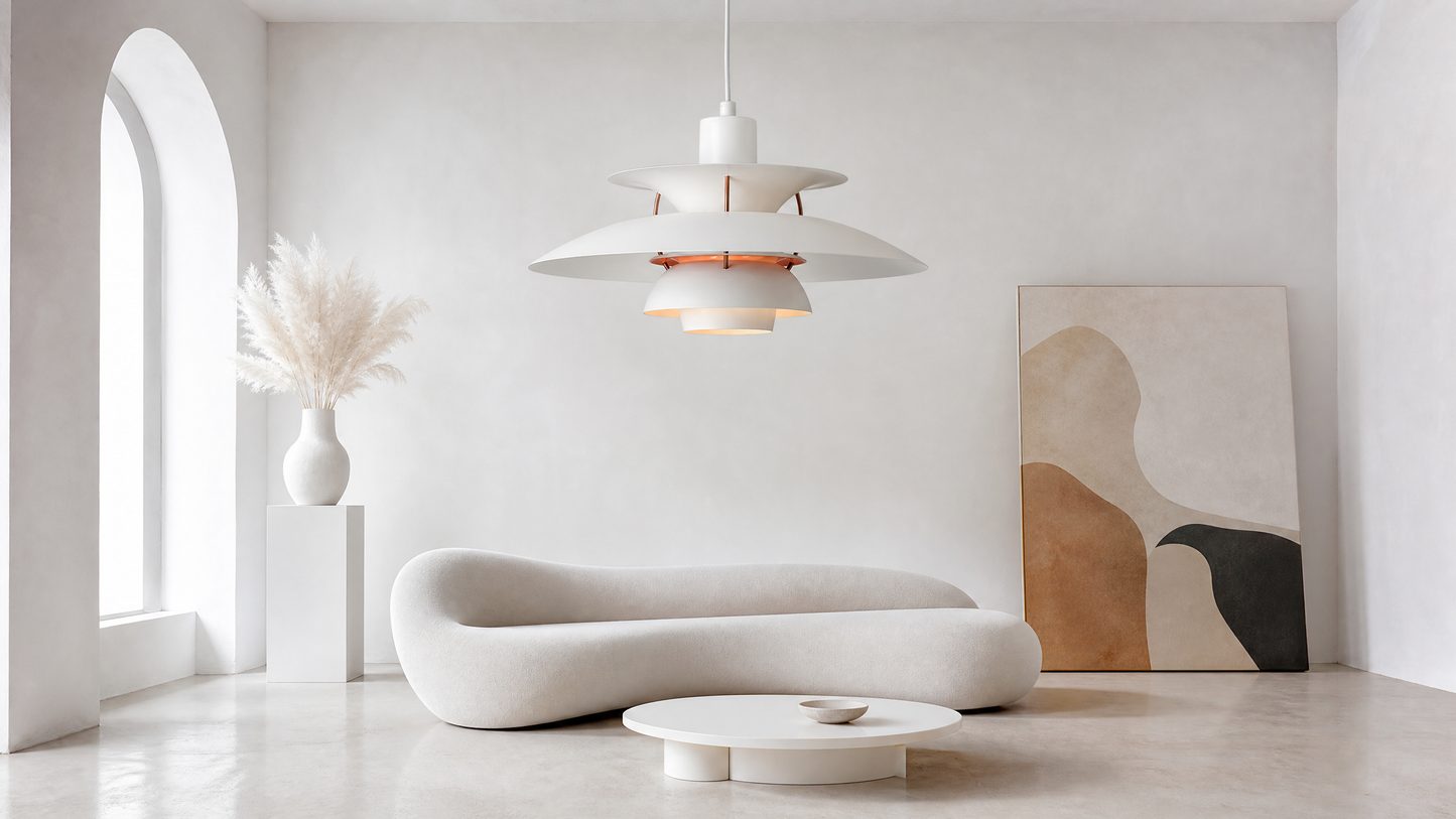 Scandinavian | Pendant Lamp with Umbrella Design & Colorful Finish | Stylish Lighting for Modern Indoor Spaces