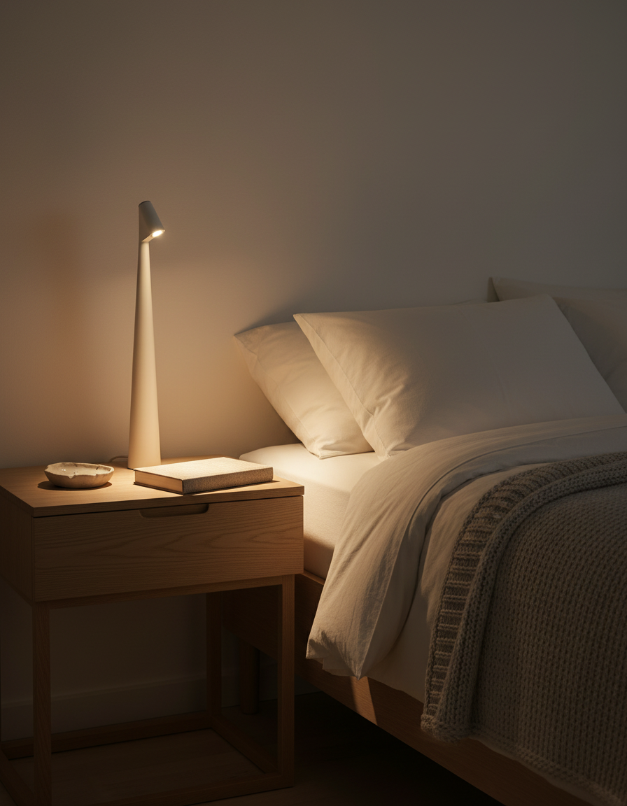 Sleek Wireless LED Minimalist Table Lamp for Indoor Use