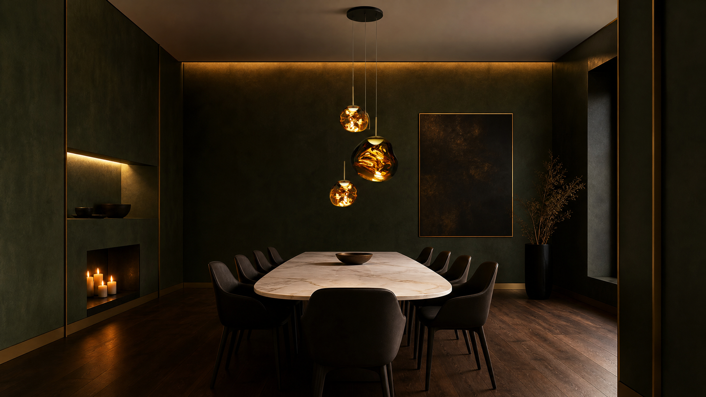 Sculptural Melt Pendant Light | Modular Design with Flexible Lighting | Ideal for Kitchen & Dining Spaces