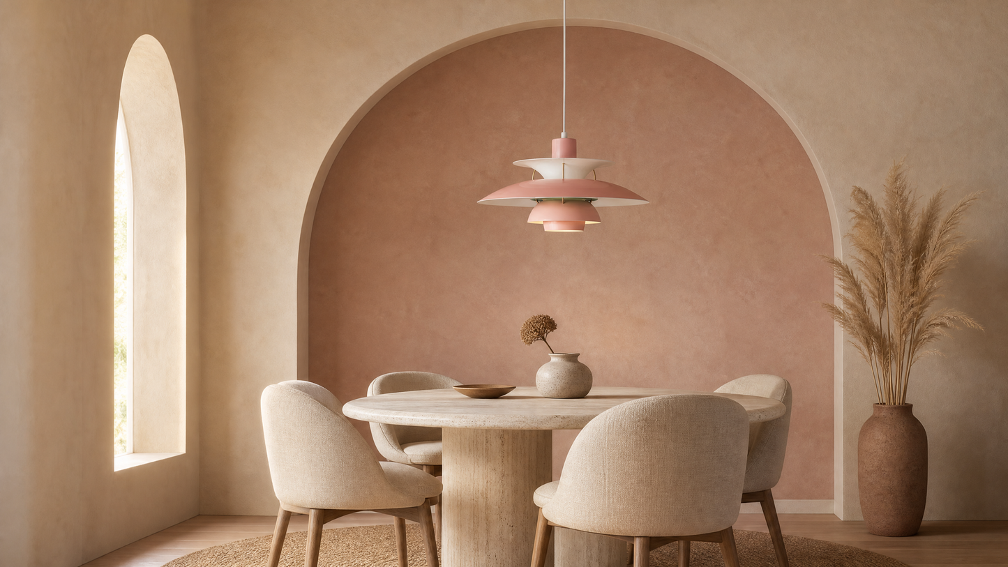 Scandinavian | Pendant Lamp with Umbrella Design & Colorful Finish | Stylish Lighting for Modern Indoor Spaces