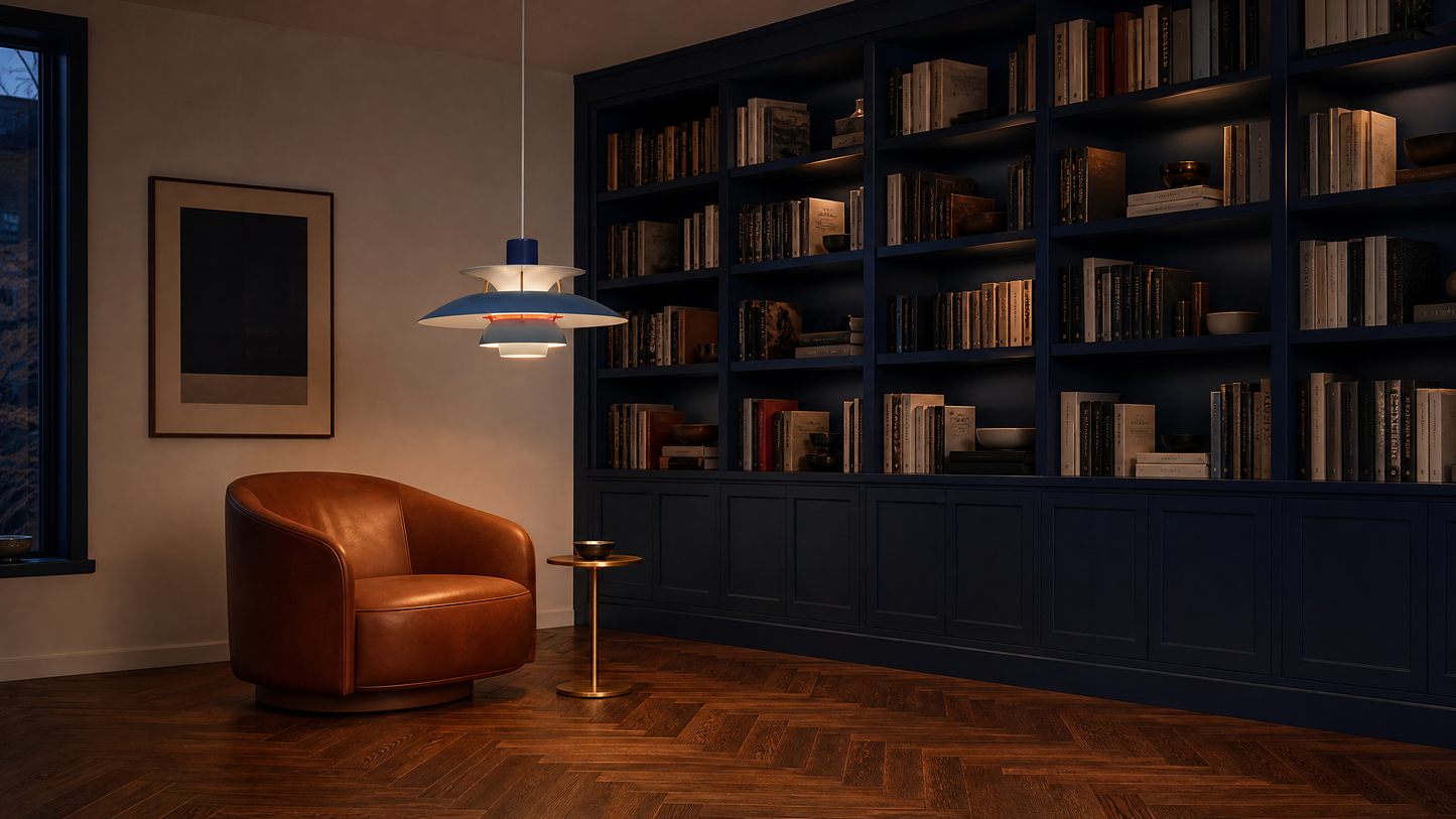 Scandinavian | Pendant Lamp with Umbrella Design & Colorful Finish | Stylish Lighting for Modern Indoor Spaces