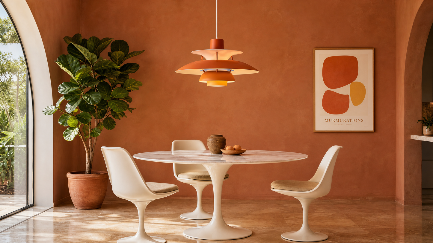 Scandinavian | Pendant Lamp with Umbrella Design & Colorful Finish | Stylish Lighting for Modern Indoor Spaces
