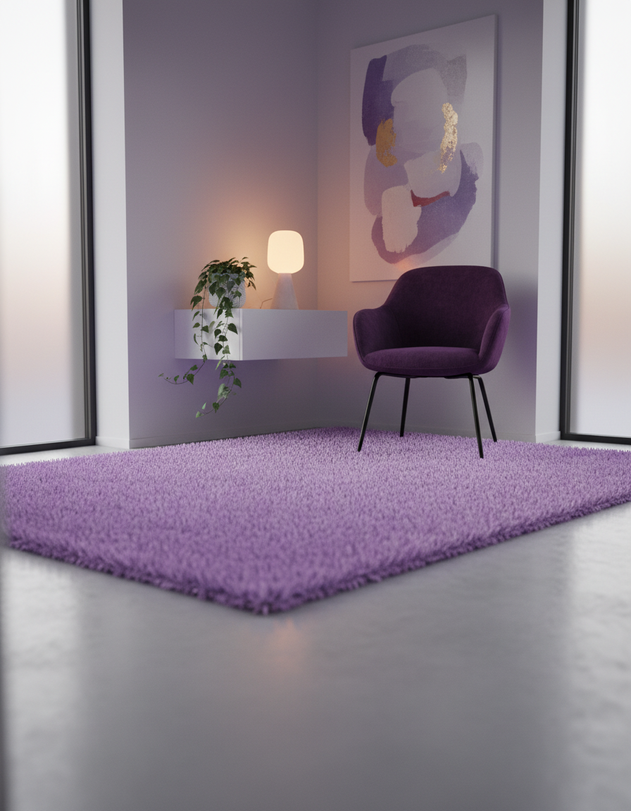 Plush Soft Indoor Rug with Non-Slip Base | Modern Wilton Design for Cozy Living Spaces