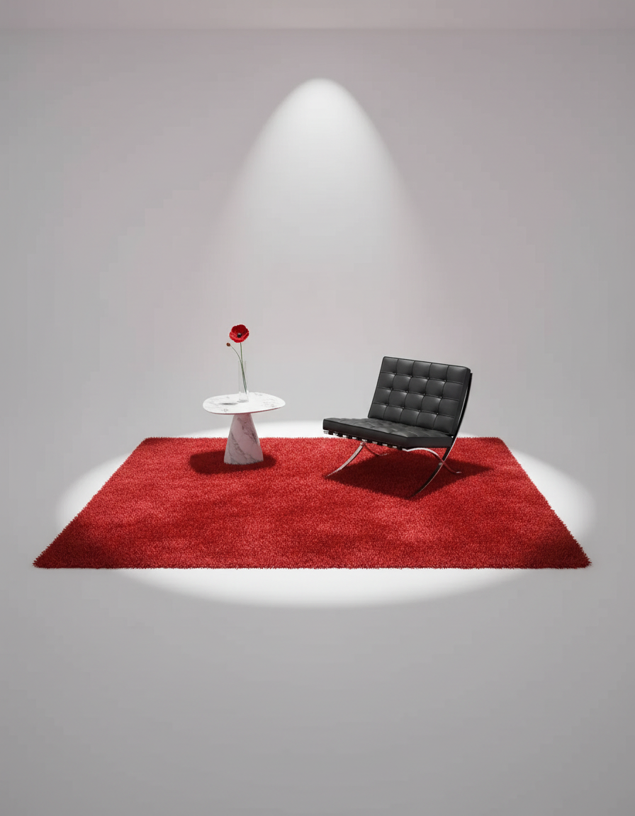 Plush Soft Indoor Rug with Non-Slip Base | Modern Wilton Design for Cozy Living Spaces