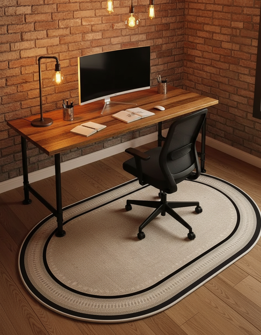 FlexGuard | Office Chair Floor Mat with Non-Slip Backing | Stylish Protection for Hard Floors and Carpets