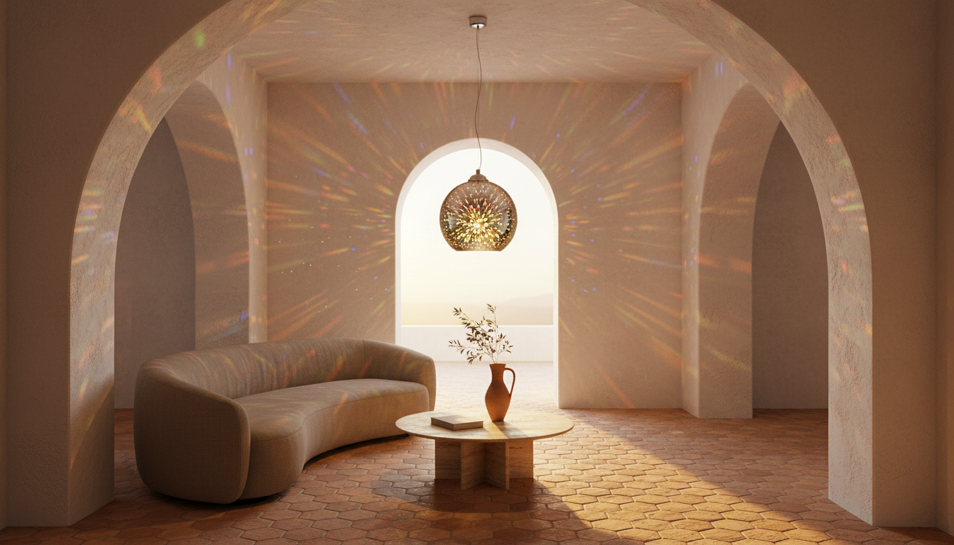 3D Fireworks | Glass Pendant Light with Colorful Design | Unique Illumination for Modern Spaces