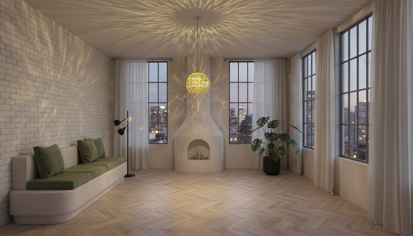 3D Fireworks | Glass Pendant Light with Colorful Design | Unique Illumination for Modern Spaces