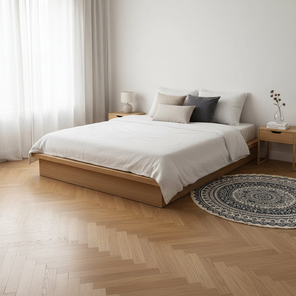 Boho Round Rug | Geometric Cotton Carpet with Easy Clean Design | Stylish Indoor Decor
